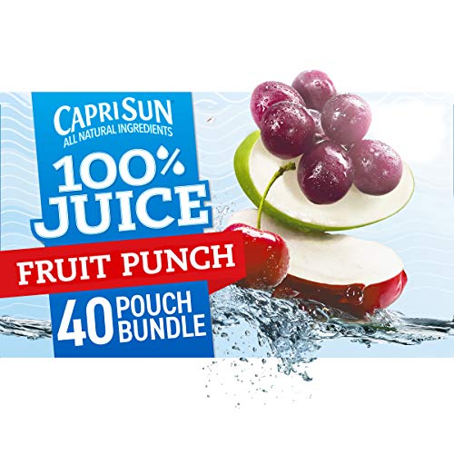 Capri Sun Fruit Punch Juice Pouch 6Oz Pouches, 4 Boxes Of 10