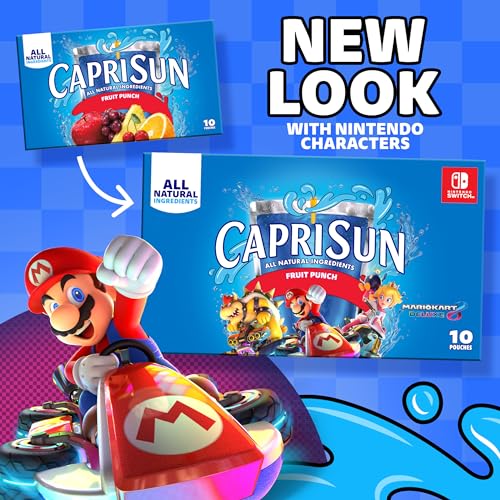 Capri Sun Fruit Punch Naturally Flavored Juice Drink Blend 30 c...