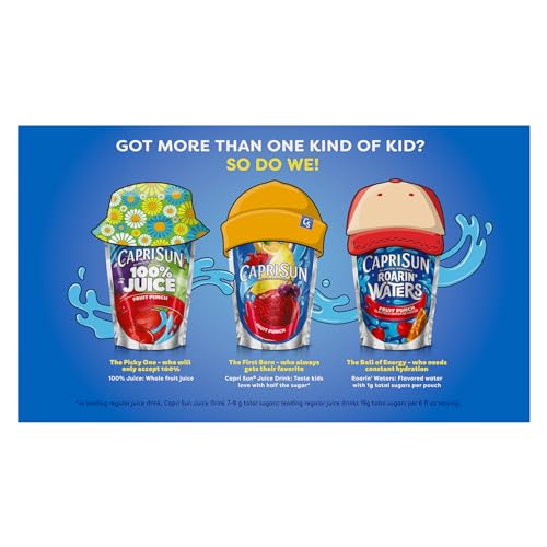Capri Sun Fruit Punch Naturally Flavored Juice Drink Blend 30 c...