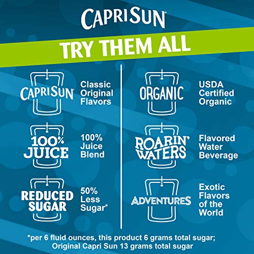 Capri Sun Strawberry Kiwi Ready-To-Drink Juice 10 Pouches