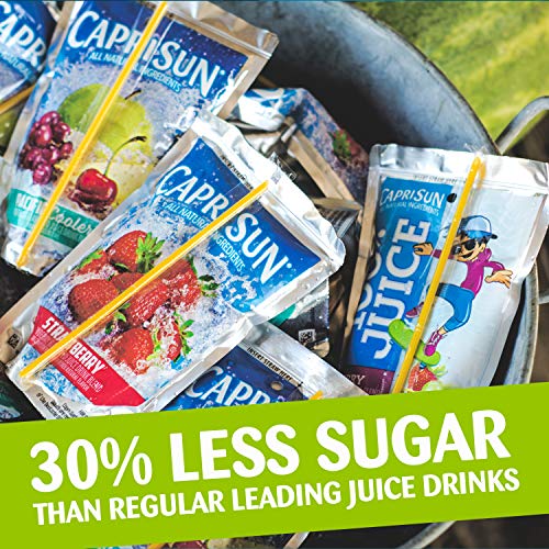 Capri Sun Strawberry Kiwi Ready-To-Drink Juice 30 Pouches, 3 Bo