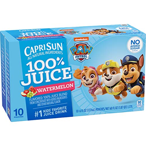 Capri Sun Watermelon Ready-To-Drink Juice 40 Pouches, 4 Boxes O
