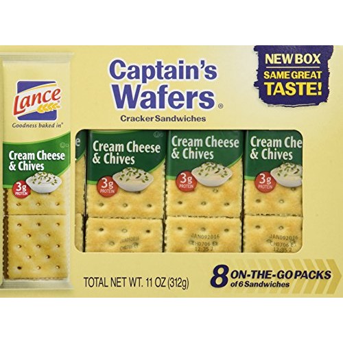 Captains Wafers Crackers, Cream Cheese And Chives ,11 Ounces 3