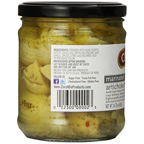 Cara Mia, Artichoke Hearts Marinated, 14.75 Oz