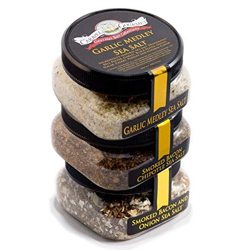 Gourmet Grilling Sea Salt 3-Pack - Smoked Bacon Chipotle Garlic