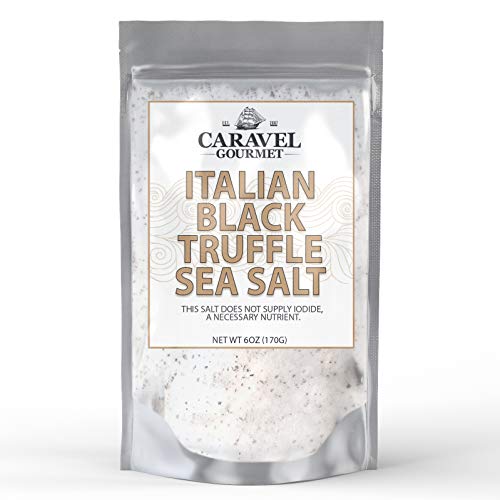 Italian Black Truffle Sea Salt 6 Oz. Refill Pouch - All-Natural