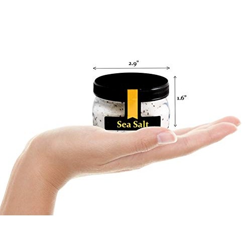 Lemon Pepper Sea Salt - All-Natural Sea Salt Infused with Lemon,...