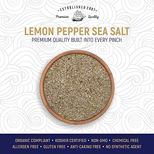 LEMON PEPPER SEA SALT SHAKER - All Natural Gourmet Sea Salts by ...