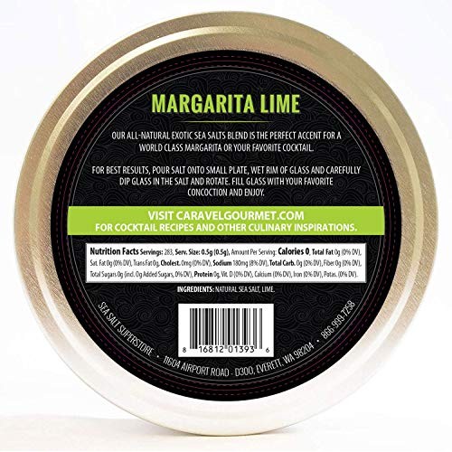 Margarita Lime Exotic Cocktail Salt - All-Natural Glass Rimmer &Amp;