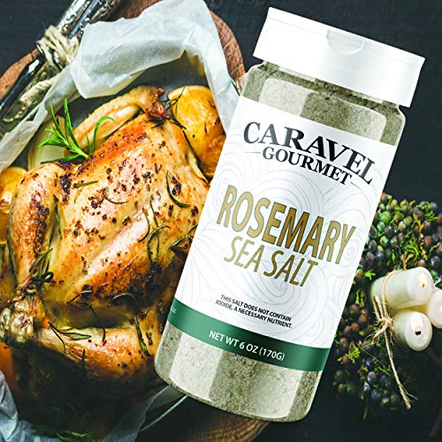 Rosemary Sea Salt Shaker - All Natural Gourmet Sea Salts By Cara
