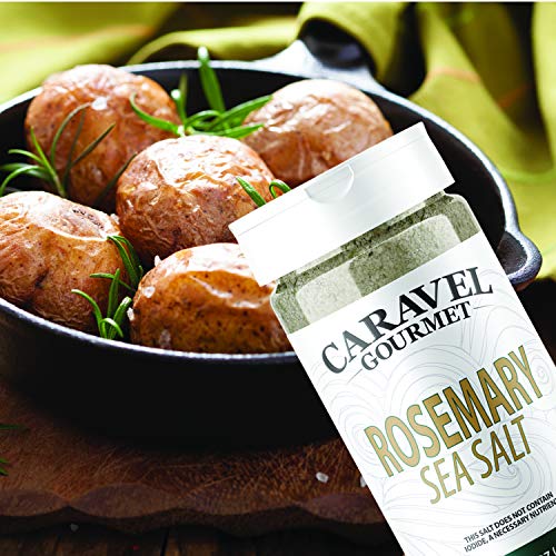 Rosemary Sea Salt Shaker - All Natural Gourmet Sea Salts By Cara