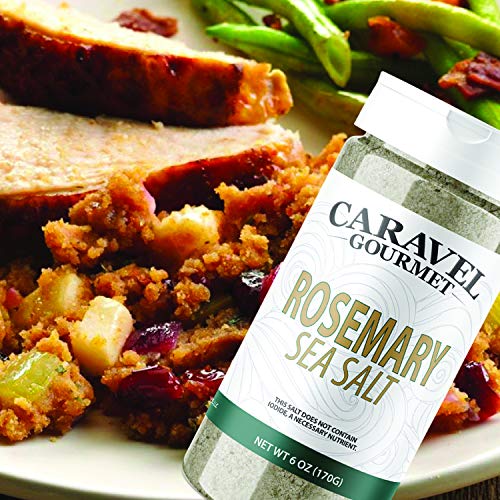 Rosemary Sea Salt Shaker - All Natural Gourmet Sea Salts By Cara