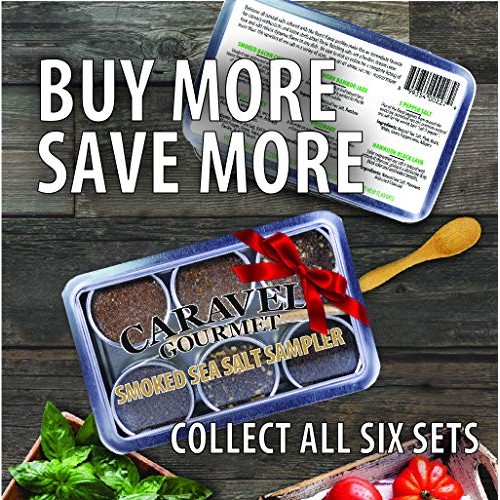 The Smoked Sea Salt Sampler Set - 6 Varieties In Reusable Tins W