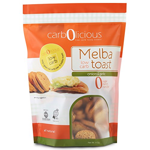 Low Carb Melba Toast Onion &Amp; Garlic 4 Oz.