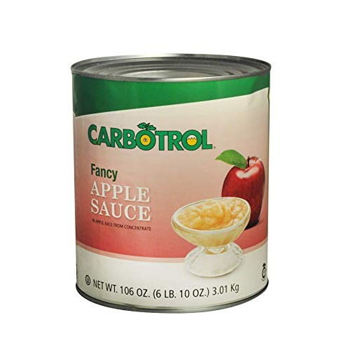 Carbotrol #10 Juice Packed Canned Fruit, Applesauce 6 - 104Oz C