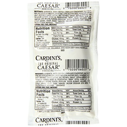 Cardini Caesar Dressing, 1.5 Ounce Pack Of 60