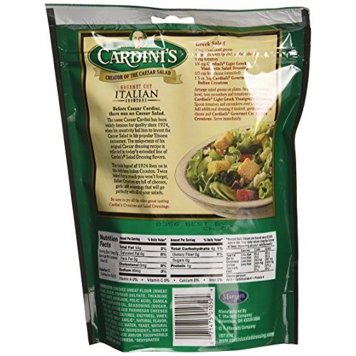 Cardini Gourmet Croutons, Italian, 5-Ounce Packages Pack Of 12
