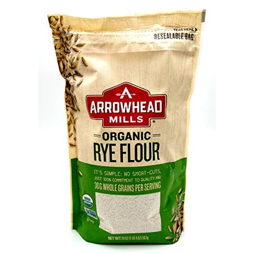 Arrowhead Mills Rye Flour Bundle. Includes Two 2 20Oz Packages