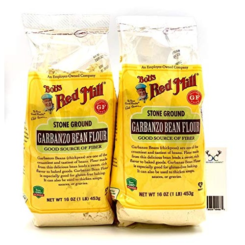 Bobs Red Mill Garbanzo Bean Flour Bundle. Includes Two 216Oz P