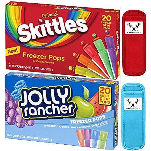 Skittles &Amp; Jolly Rancher Freezer Pops Bundle. One Box 20 Count