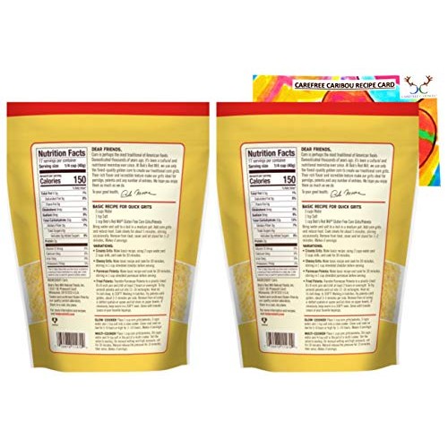 Gluten Free Corn Grits/ Polenta Bundle. Includes Two 2 24Oz Pa