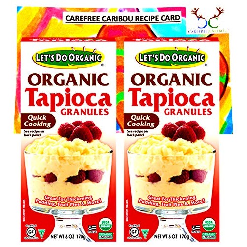 Lets Do Organic Tapioca Granules Bundle. Includes Two 2 6Oz P