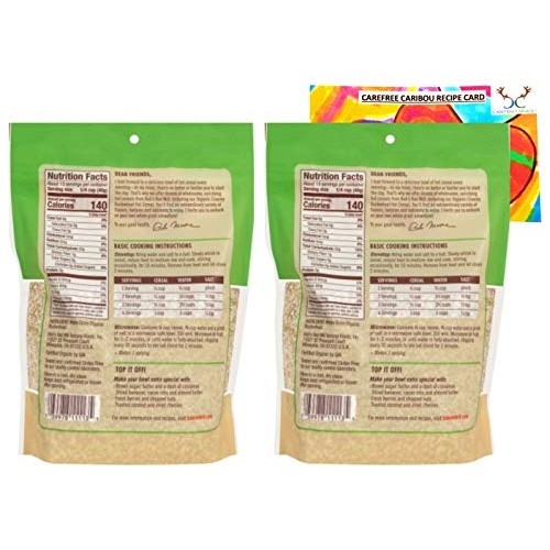Organic Creamy Buckwheat Hot Cereal Bundle. Includes Two 2 18O