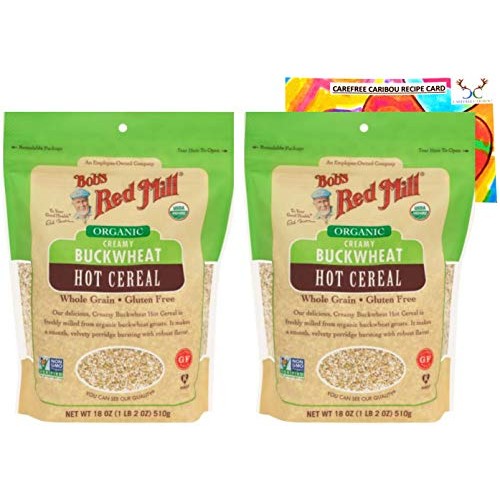 Organic Creamy Buckwheat Hot Cereal Bundle. Includes Two 2 18O