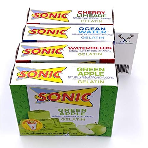 Sonic Gelatin Jello Shot Bundle. Cherry Limeade, Ocean Water, Wa Sonic Gelatin Jello Shot Bundle. Cherry Limeade, Ocean Water, Wa