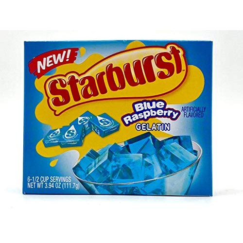 Starburst Jello Shot Bundle: Starburst Blue Raspberry Jello Gela
