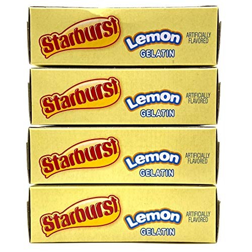 Starburst Jello Shot Bundle: Starburst Lemon Jello Gelatin Four