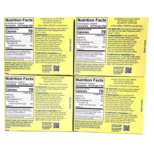 Starburst Jello Shot Bundle: Starburst Lemon Jello Gelatin Four