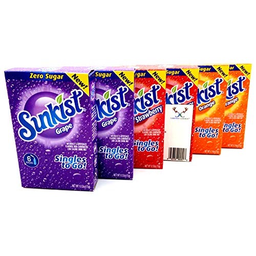 Sunkist Singles To Go Drink Mix Bundle With Gummy Bears Recipe C