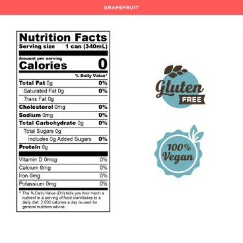 Caribou Bousted Sparkling Caffeinated Water Grapefruit