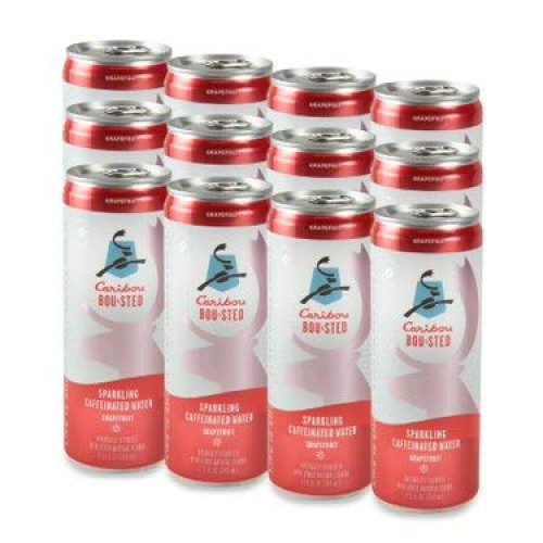Caribou Bousted Sparkling Caffeinated Water Grapefruit