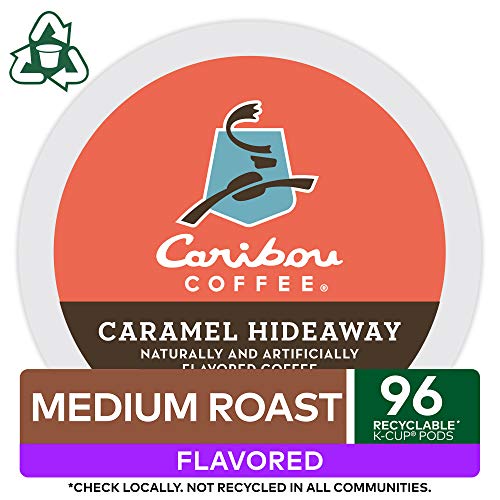 Caribou Coffee Caramel Hideaway, Single-Serve Keurig K-Cup Pods,