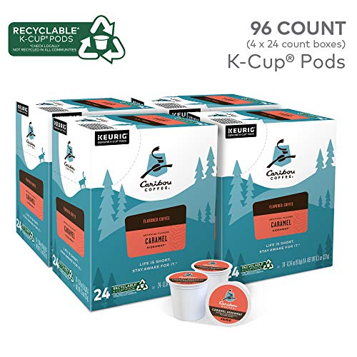 Caribou Coffee Caramel Hideaway, Single-Serve Keurig K-Cup Pods,