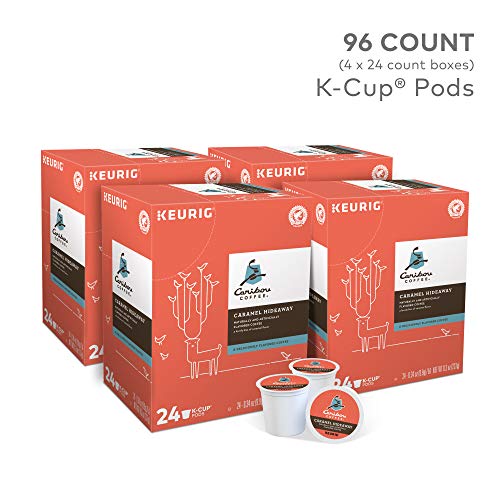 Caribou Coffee Caramel Hideaway, Single-Serve Keurig K-Cup Pods,
