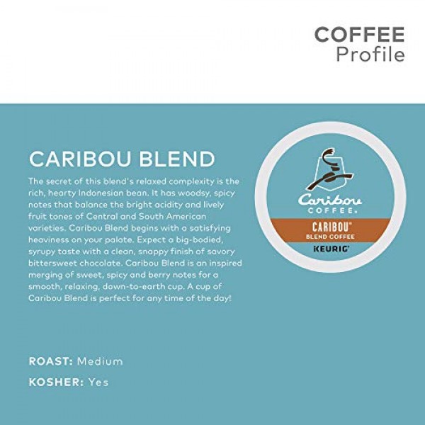 Caribou Coffee Caribou Blend Keurig Single-Serve K-Cup Pods, Me...