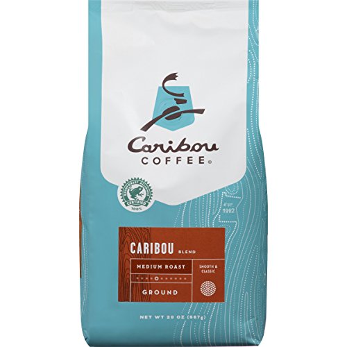 Caribou Coffee Caribou Blend, Medium Roast Ground Coffee, 20 Oun