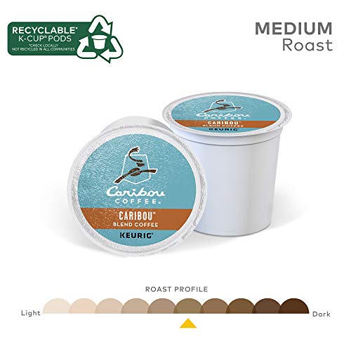 Caribou Coffee Caribou Blend, Single-Serve Keurig K-Cup Pods, Me