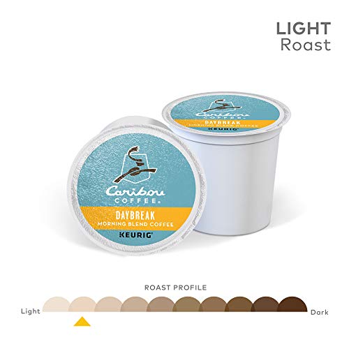 Caribou Coffee Daybreak Morning Blend, Single-Serve Keurig K-Cup