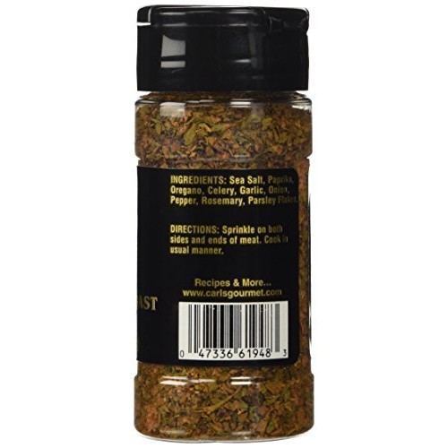 Carls Gourmet All Natural Prime Rib And Roast Seasoning And Mea