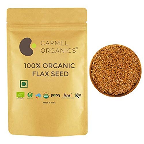 Organic Flax Seeds Whole | 8 Oz | Usda Certified