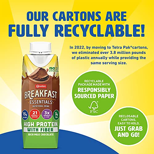 Carnation Breakfast Essentials High Protein With Fiber Ready-To-