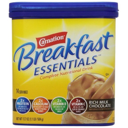 Carnation Breakfast Essentials Powder Drink Mix, Rich Milk Choco...