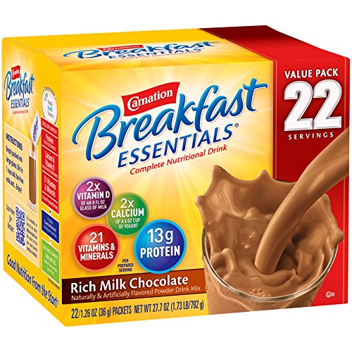 Carnation Breakfast Essentials Powder Drink Mix, Rich Milk Choco