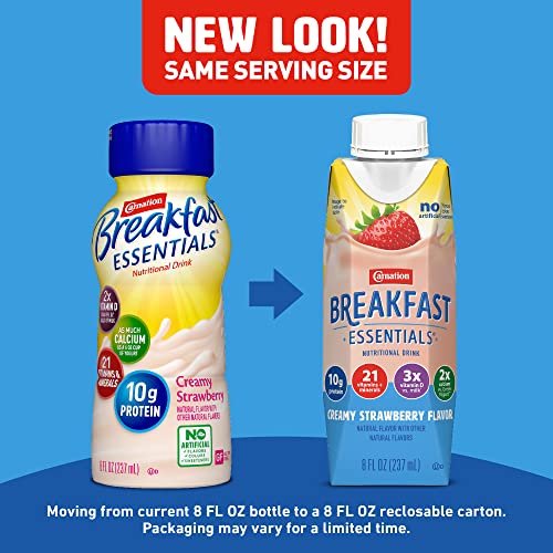 Carnation Breakfast Essentials Ready-To-Drink, Creamy Strawberry