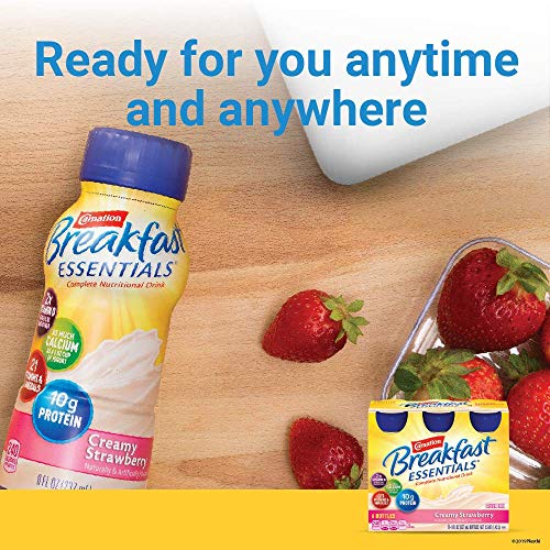 Carnation Breakfast Essentials Ready-To-Drink, Creamy Strawberry