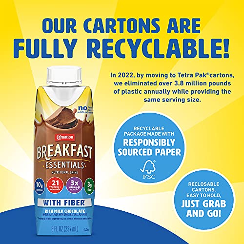 Carnation Breakfast Essentials Ready To Drink With Fiber, Rich M
